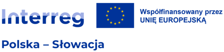 Logo Interreg Polska - Słowacja: Projekt współfinansowany Przez Unię Europejską